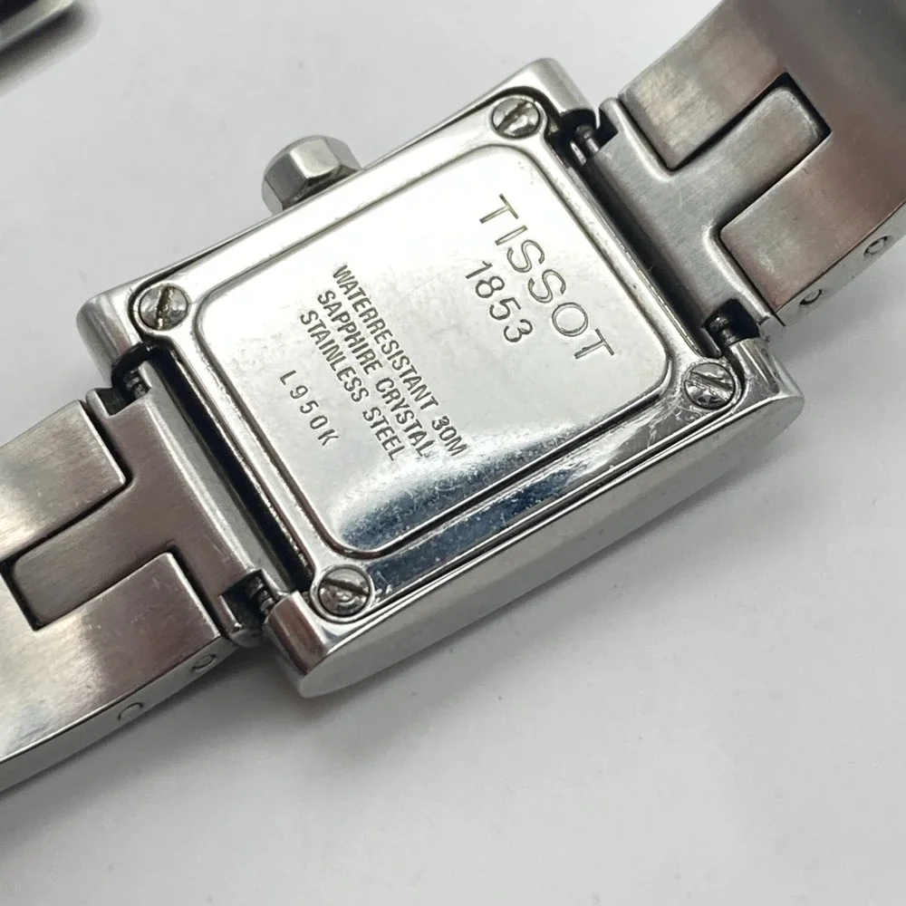 Tissot Women's Watch 20mm Silver Tone L950K MOP Swiss Made Tank New Battery 7